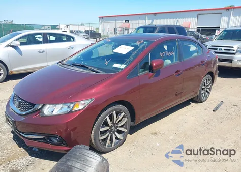 2015 Honda Civic Ex-L from USA, damaged, VIN 19XFB2F90FE255012